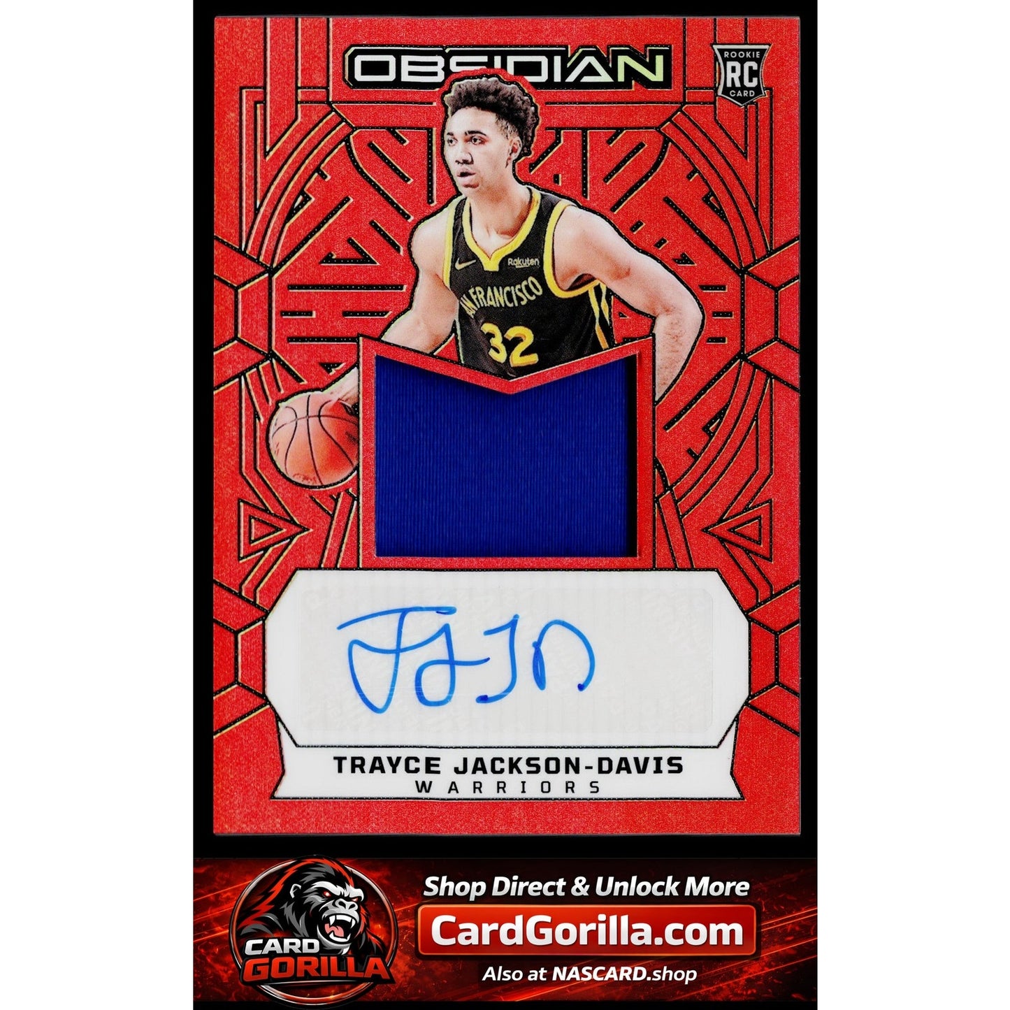 2023-24 Panini Obsidian Trayce Jackson-Davis Electric Etch Orange Flood #/75