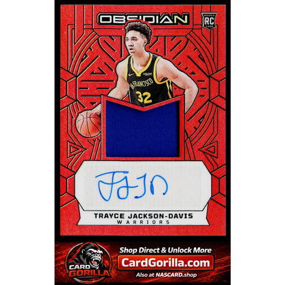 2023-24 Panini Obsidian Trayce Jackson-Davis Electric Etch Orange Flood #/75