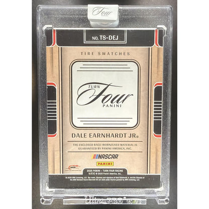 2025 Panini Turn Four NASCAR Dale Earnhardt Jr #TS-DEJ Tire Swatches Blue 30/49