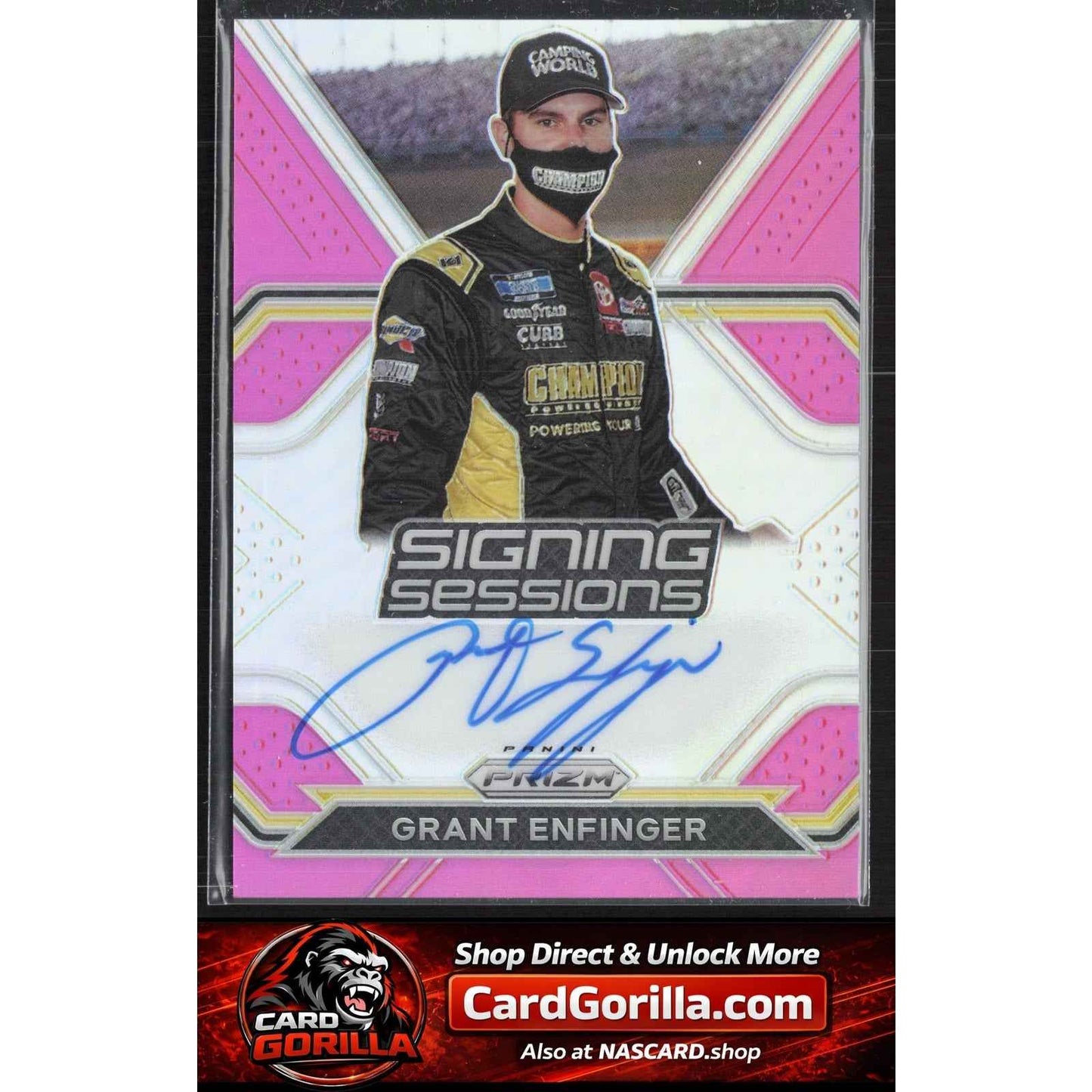 2021 Panini Prizm #S-GE Grant Enfinger Signing Sessions Pink Prizm #/50