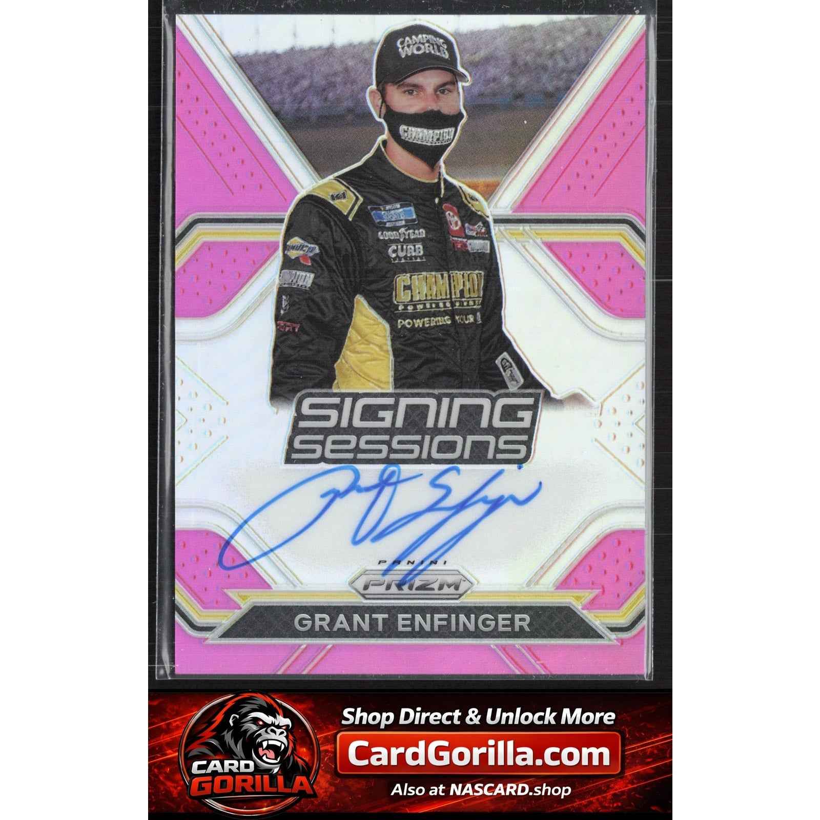 2021 Panini Prizm #S-GE Grant Enfinger Signing Sessions Pink Prizm #/50