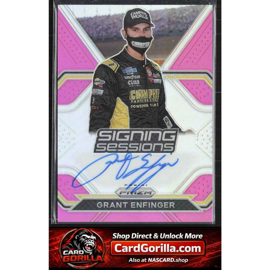 2021 Panini Prizm #S-GE Grant Enfinger Signing Sessions Pink Prizm #/50
