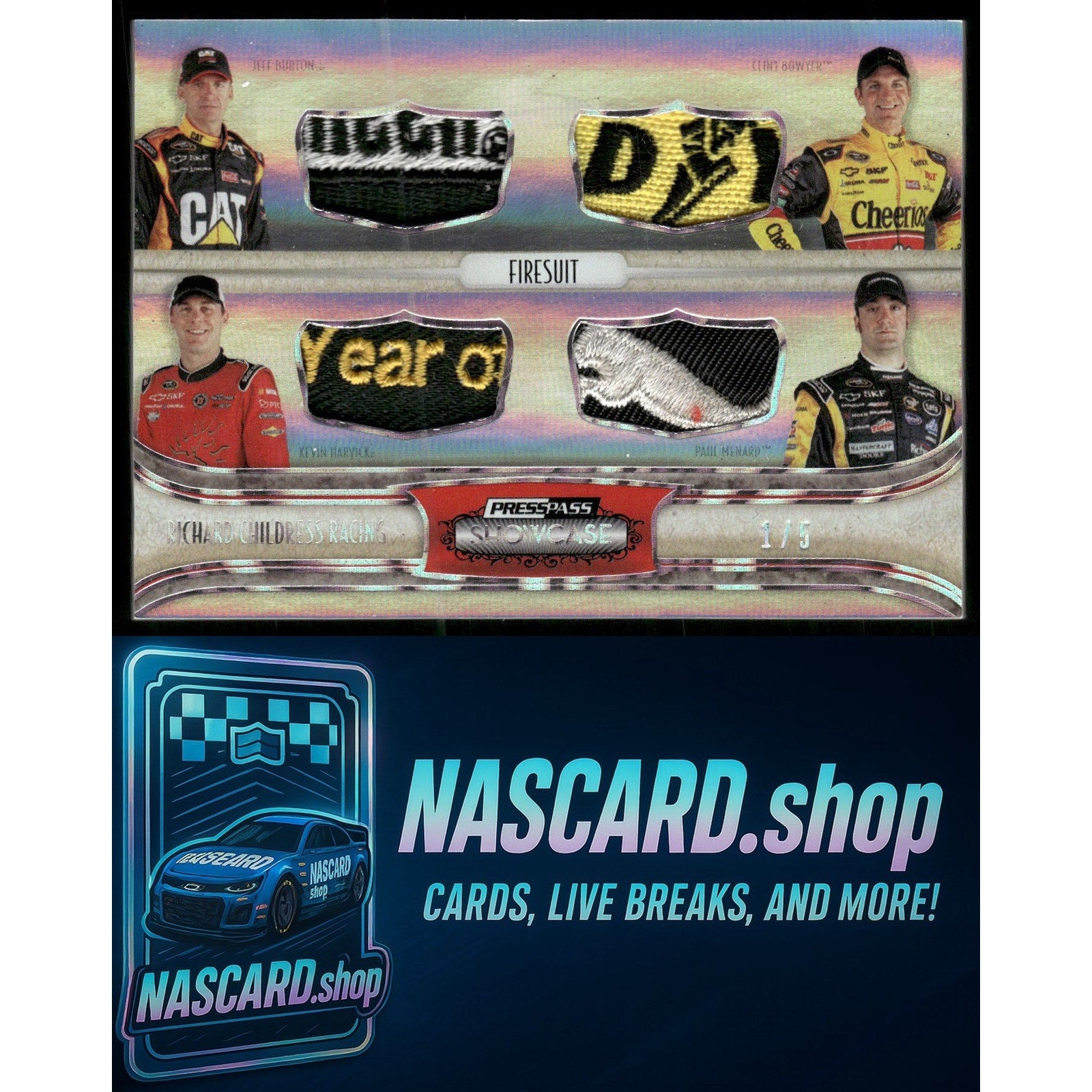 2011 Press Pass Burton Clint Bowyer Kevin Harvick Menard Classic Collections 1/5 - Card Gorilla