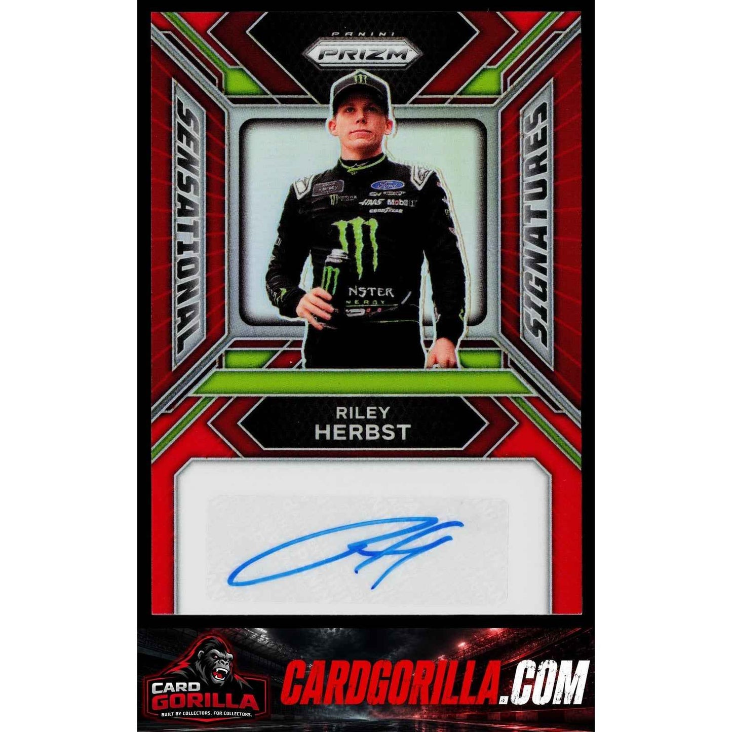 2024 Panini Prizm #SS-RHT Riley Herbst Sensational Signatures Red #/99