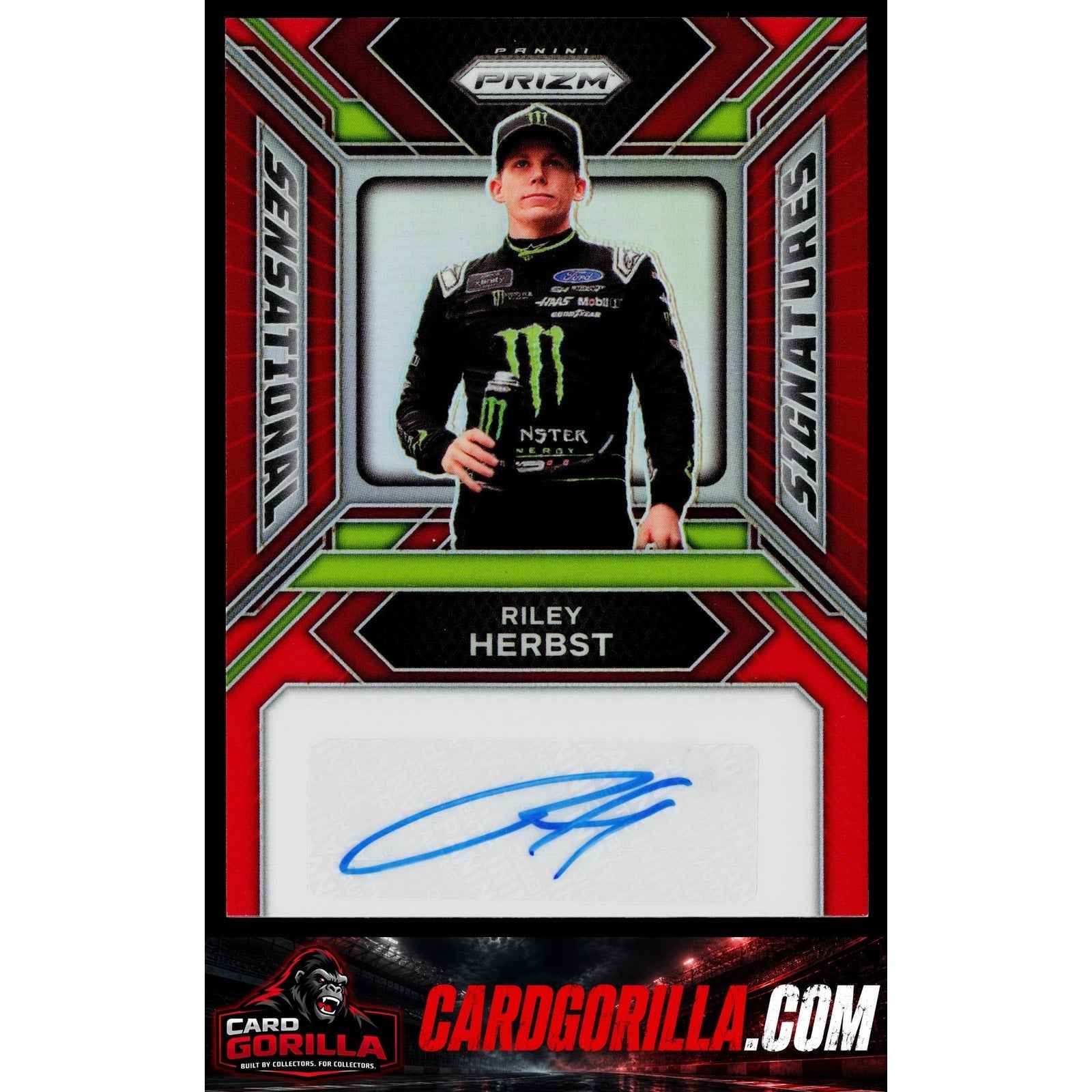 2024 Panini Prizm #SS-RHT Riley Herbst Sensational Signatures Red #/99