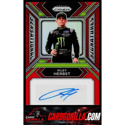 2024 Panini Prizm #SS-RHT Riley Herbst Sensational Signatures Red #/99