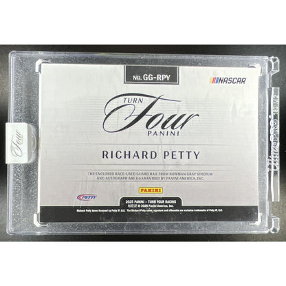 2025 Panini Turn Four NASCAR Richard Petty #GG-RPY Guarded Graphs 4/20 Auto