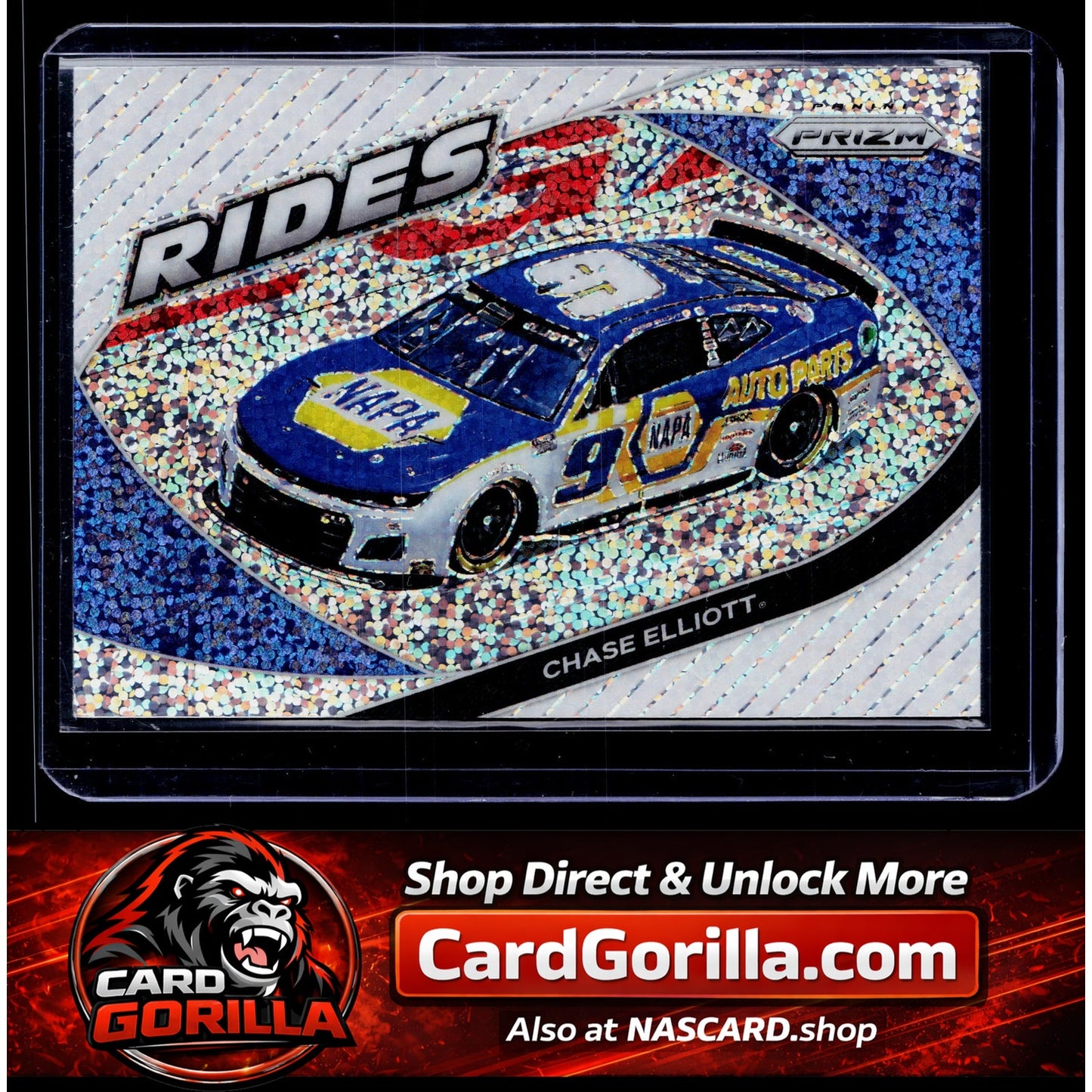 2022 Panini Prizm #61 Chase Elliott White Sparkle Prizm