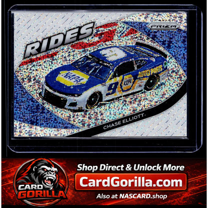 2022 Panini Prizm #61 Chase Elliott White Sparkle Prizm