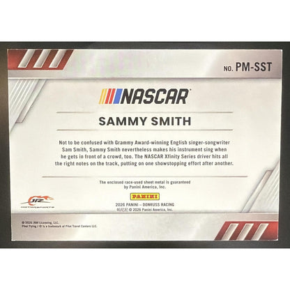 2026 Donruss NASCAR Racing Sammy Smith #8 Pedal to the Metal Materials Red /99