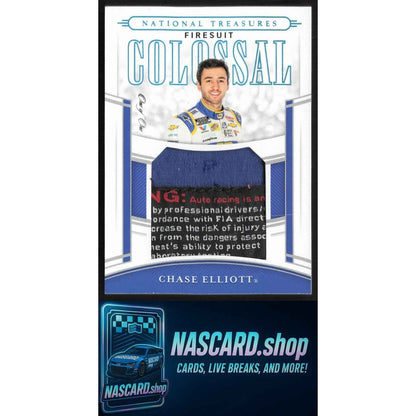 2020 National Treasures Chase Elliott Colossal Race Used Laundry Tags #1/1