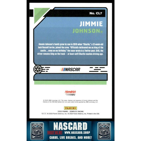 2020 Panini Donruss NASCAR - Classics Jimmie Johnson #CL7 Cracked Ice /25 - NASCARD.shop