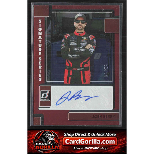 2023 Donruss #SS-JB Josh Berry Signature Series Red #/99