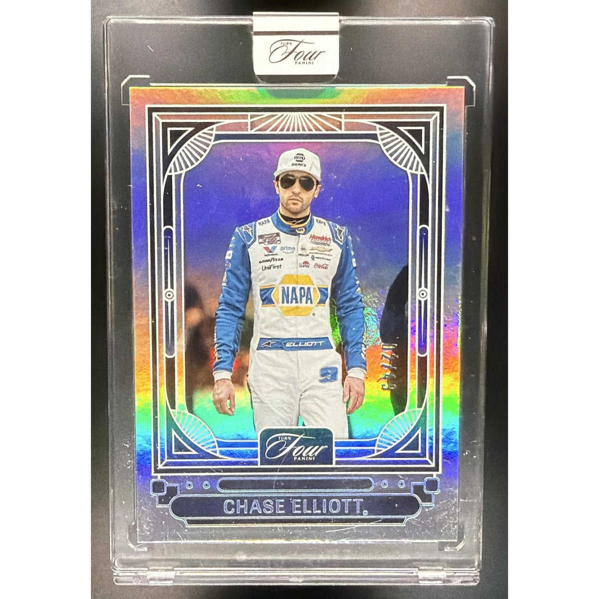 2026 Panini Turn Four Racing Chase Elliott #18 Holo Silver 2/49