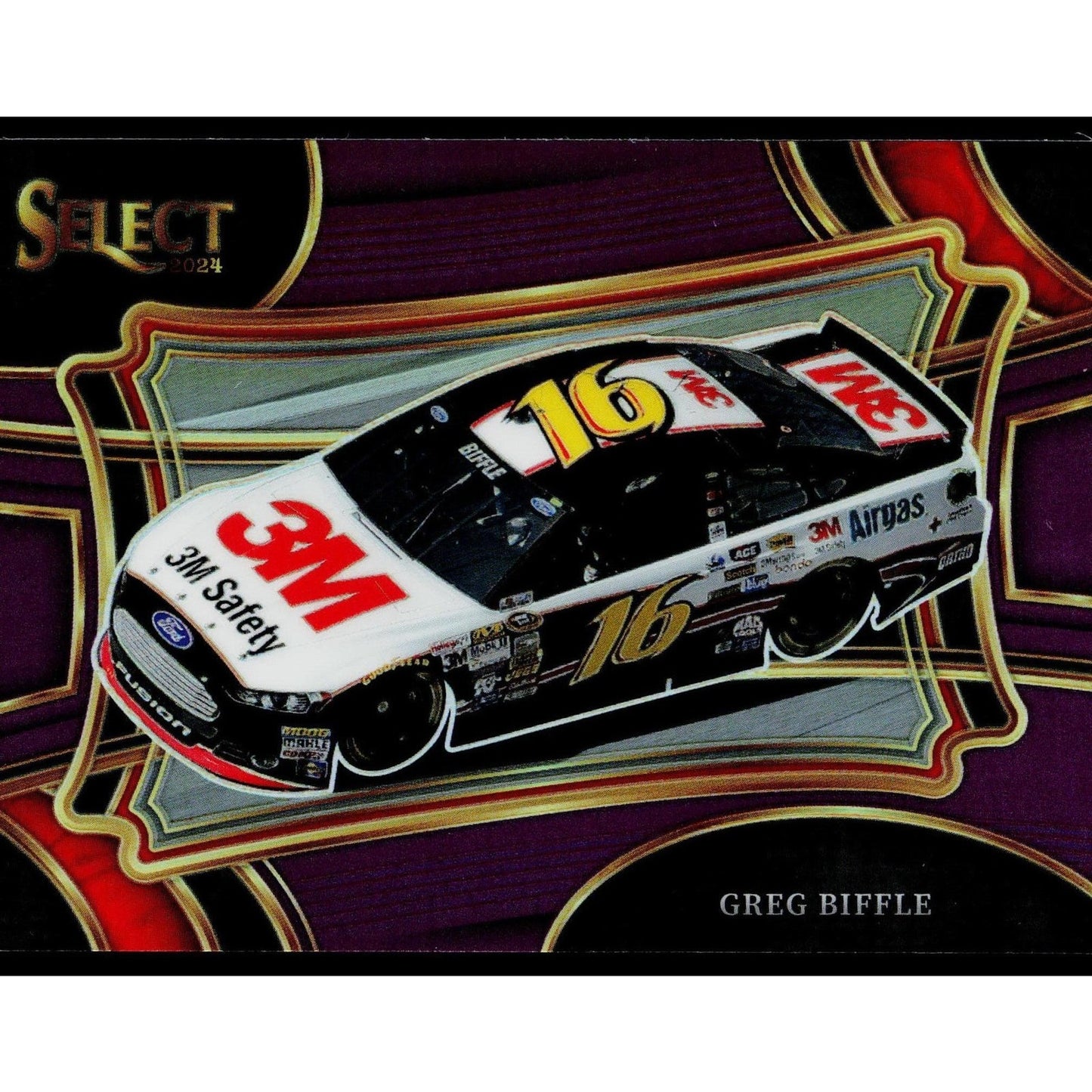 2024 Panini Select #108 Greg Biffle Purple Prizms #/75