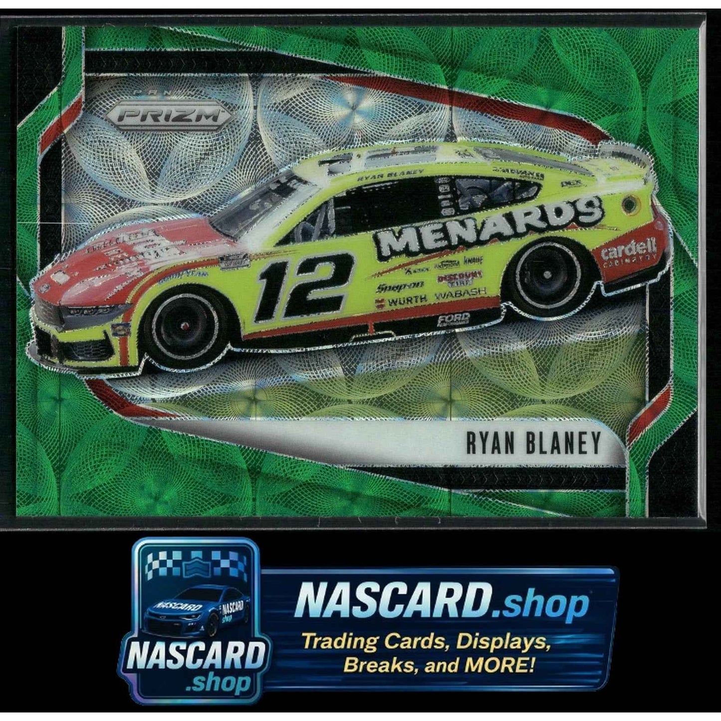 2025 Panini Prizm #125 Ryan Blaney Green Scope #/149