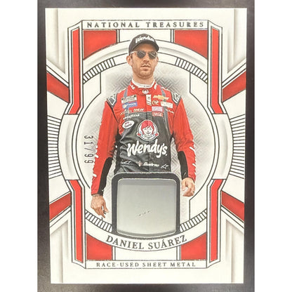 2025 Panini National Treasures Daniel Suarez Race-Used Sheet Metal /99