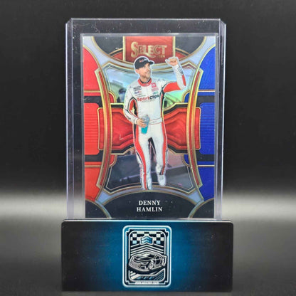 2024 Panini Select Racing Trackside Red And Blue Prizm #270 Denny Hamlin /25 - NASCARD.shop
