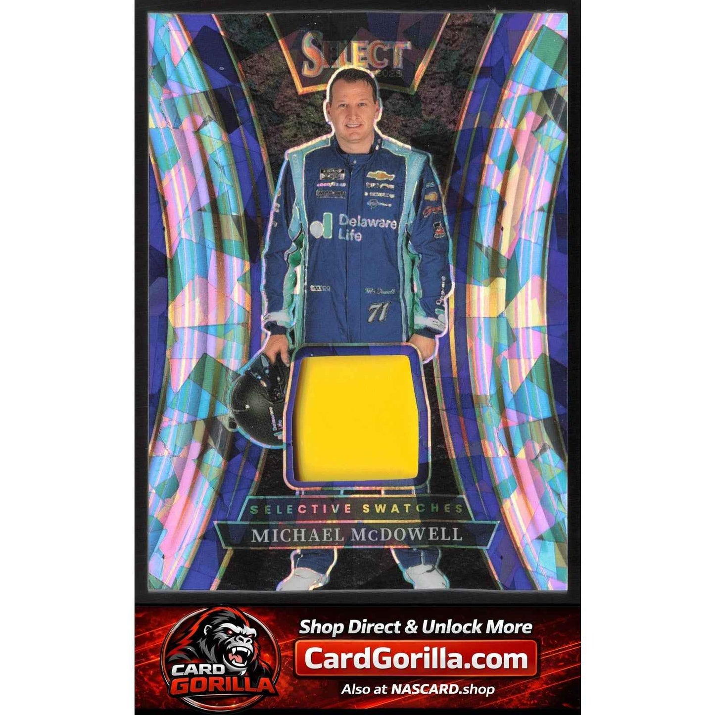 2025 Panini Select #SS-MMD Michael McDowell Selective Swatches Ice Prizms
