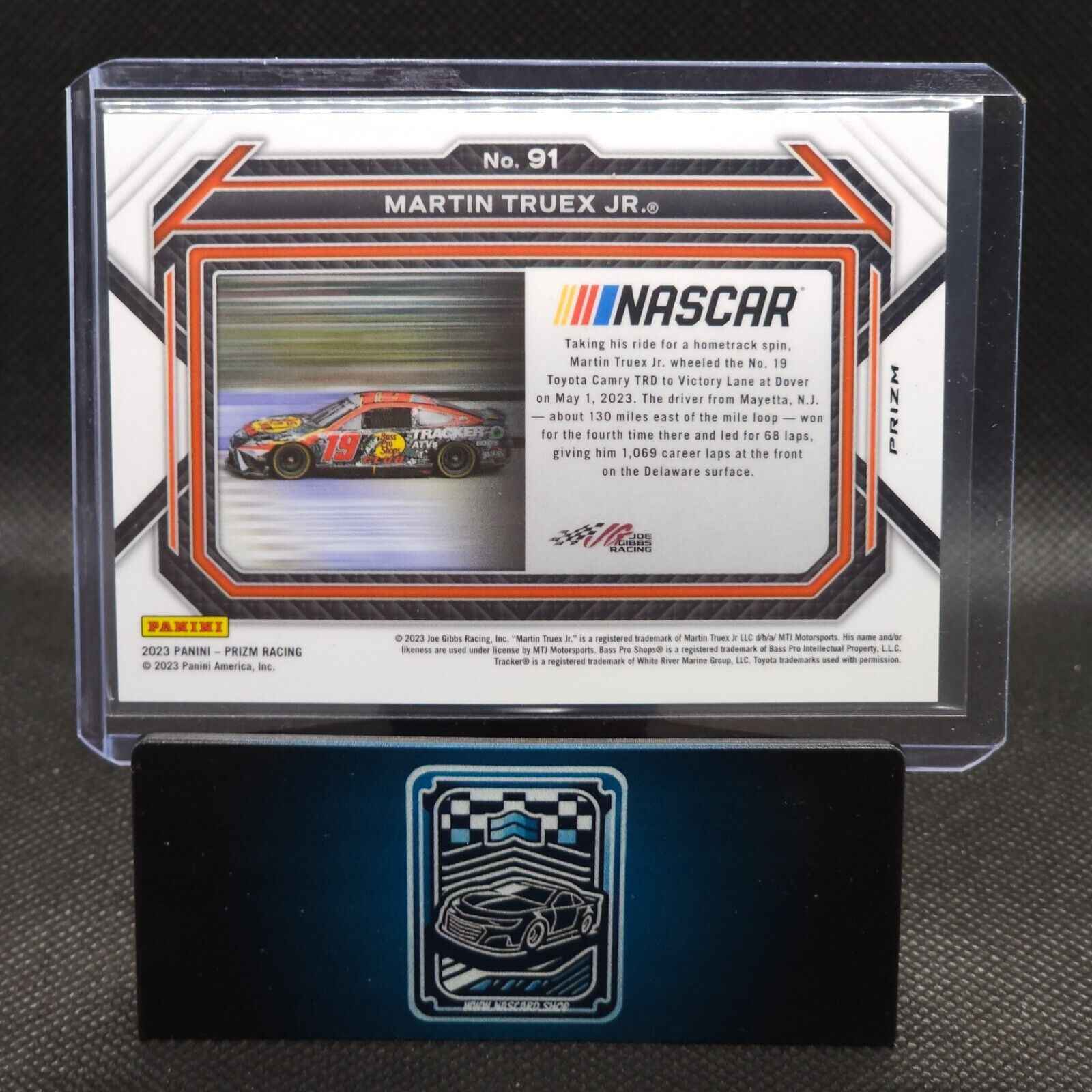 2023 Panini Prizm Racing Rides White Sparkle Prizm #91 Martin Truex Jr. - NASCARD.shop