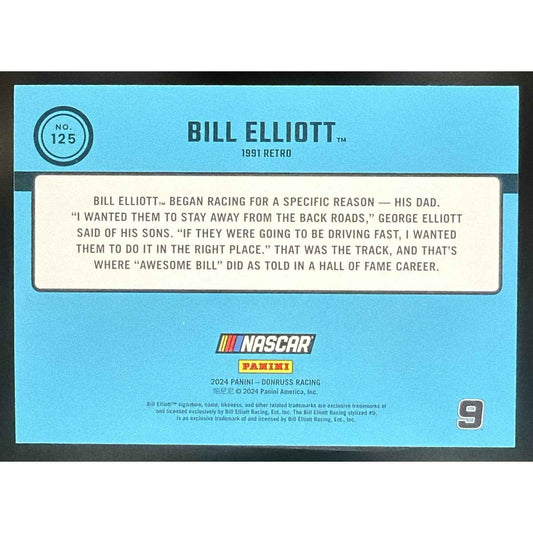 2024 Panini Donruss Bill Elliott #125 Numbers 17/94 Retro 91