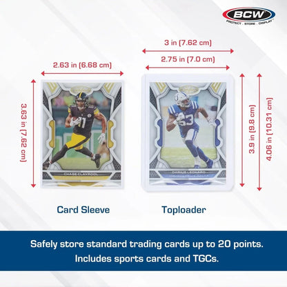 BCW 100 Count Card Sleeve & Toploader Combo Pack