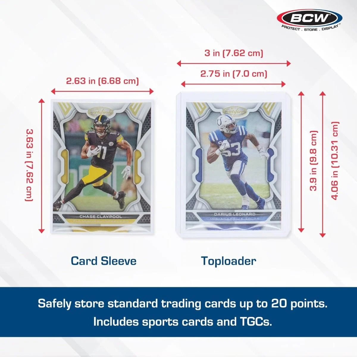 BCW 200 Count Card Sleeve & Toploader Combo Pack