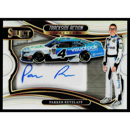2025 Panini Select #TAS-PRZ Parker Retzlaff Trackside Action Signatures