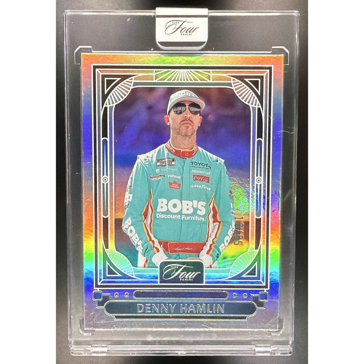 2026 Panini Turn Four Racing Denny Hamlin #100 18/65