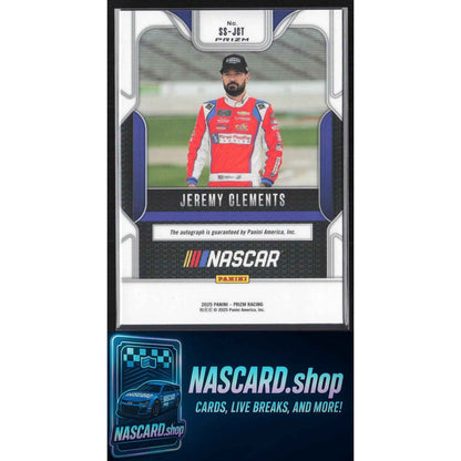 2025 Panini Prizm #SS-JCT Jeremy Clements Sensational Signatures Prizm