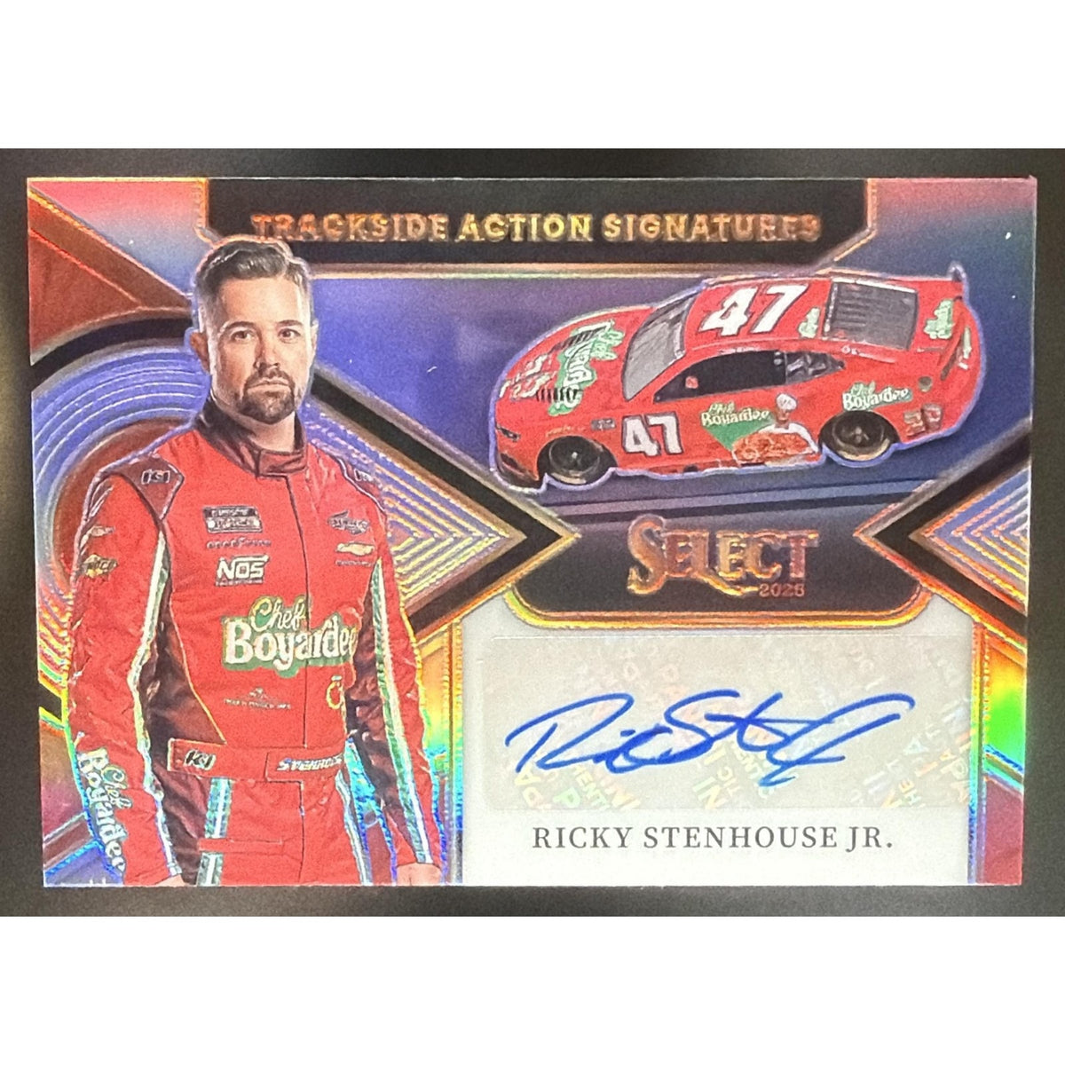 2024 Panini Select Nascar Ricky Stenhouse Jr Trackside Action Signatures
