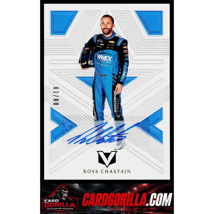 2023 Panini Chronicles #13 Ross Chastain Vertex Autographs Gold #/10
