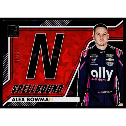 2026 Donruss #35 Alex Bowman Spellbound Orange Ice #/75