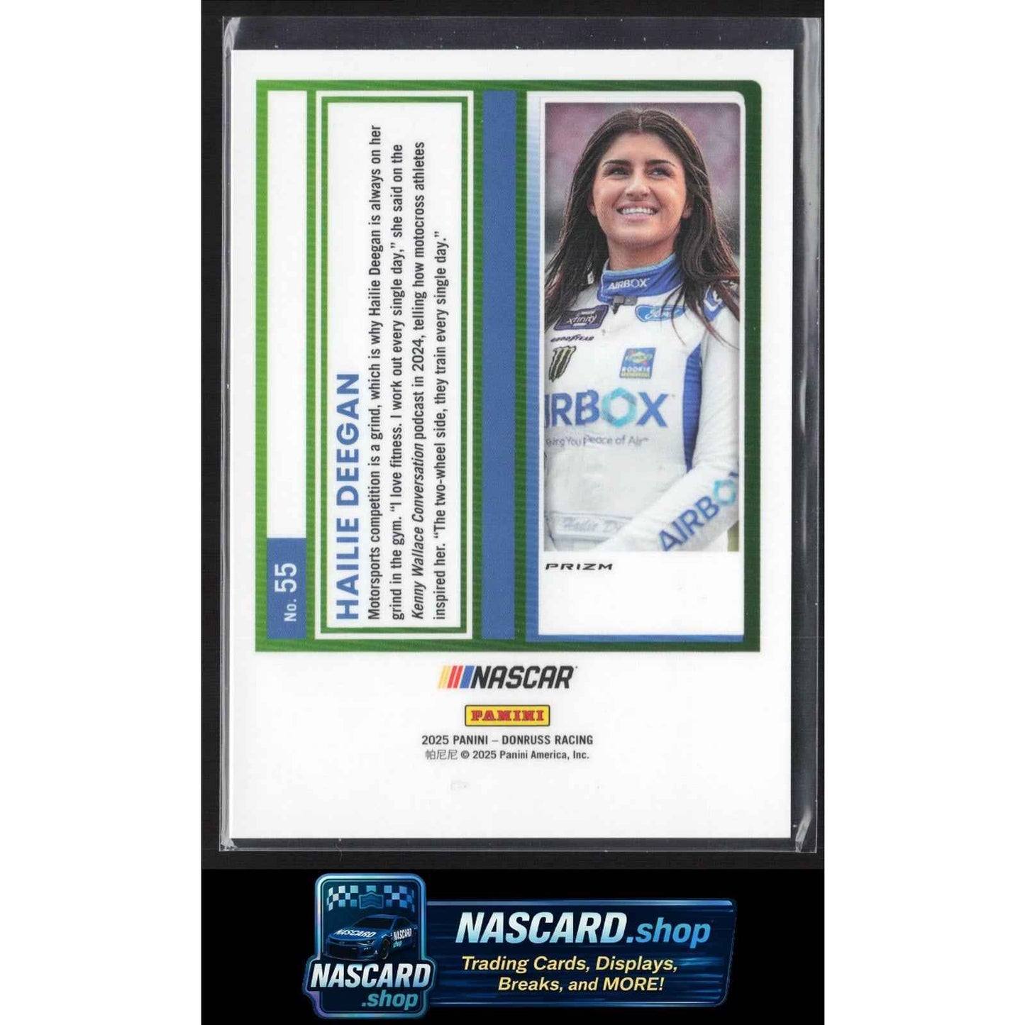 2025 Donruss #55 Hailie Deegan Optic Black Pandora SSP