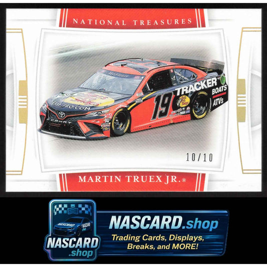 2020 Panini National Treasures #50 Martin Truex Jr. Holo Gold #/10