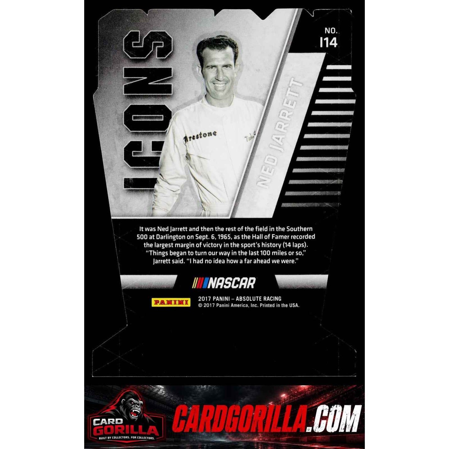 2017 Panini Absolute #I14 Ned Jarrett Icons
