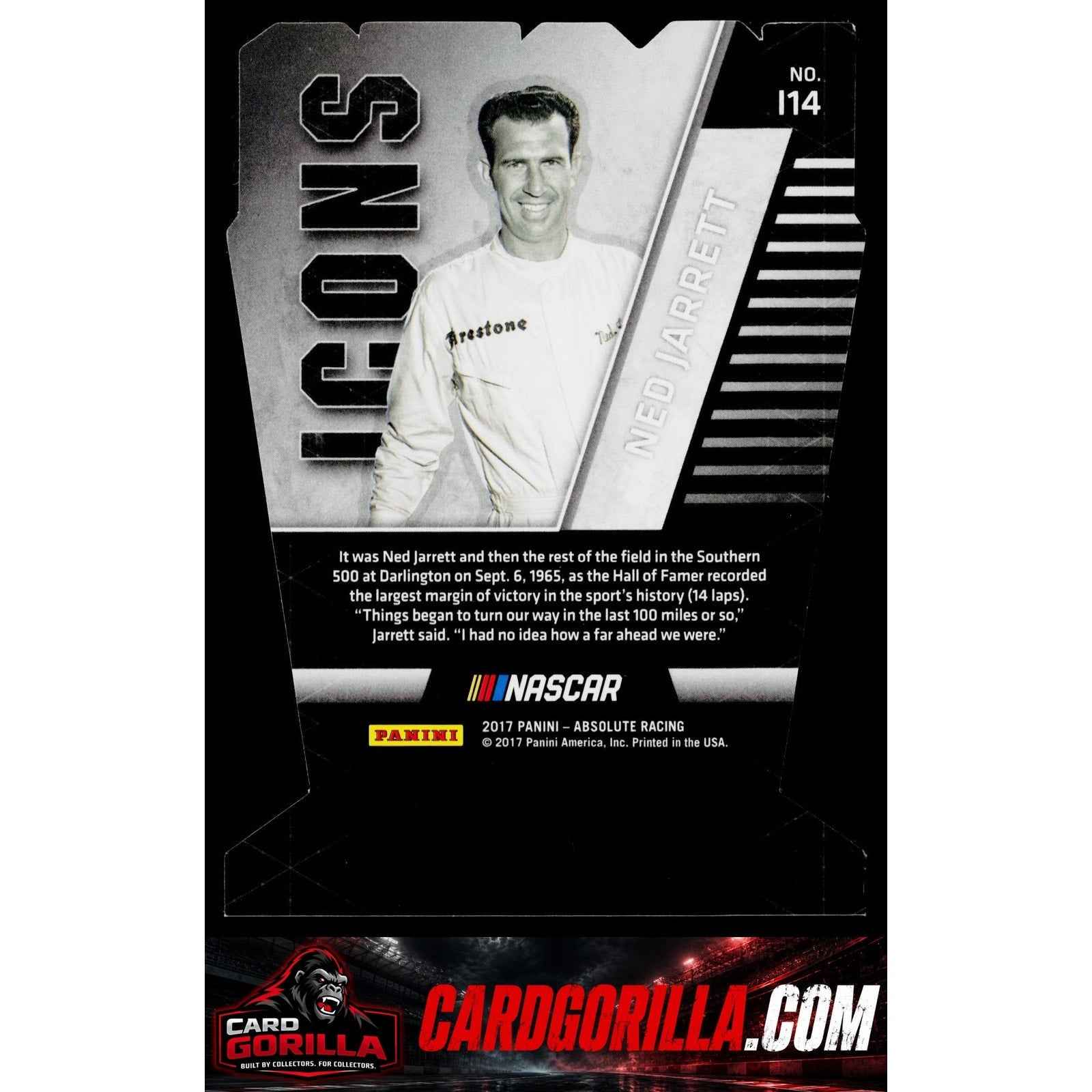 2017 Panini Absolute #I14 Ned Jarrett Icons