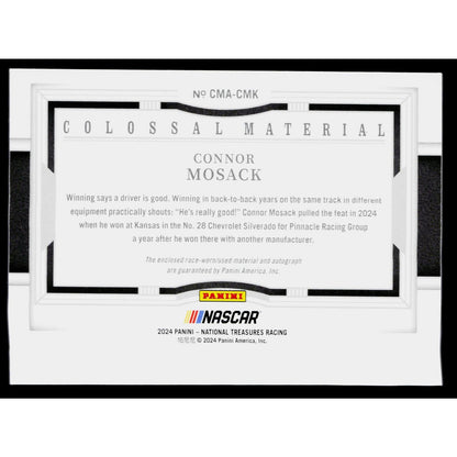 2024 National Treasures Connor Mosack Colossal Material Auto Holo Silver #/25
