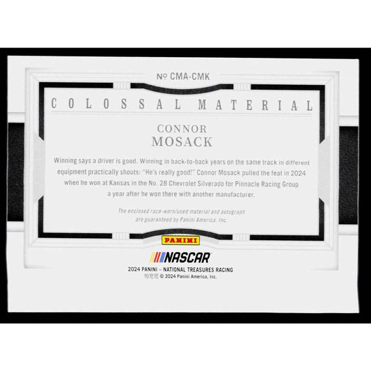 2024 National Treasures Connor Mosack Colossal Material Auto Holo Silver #/25