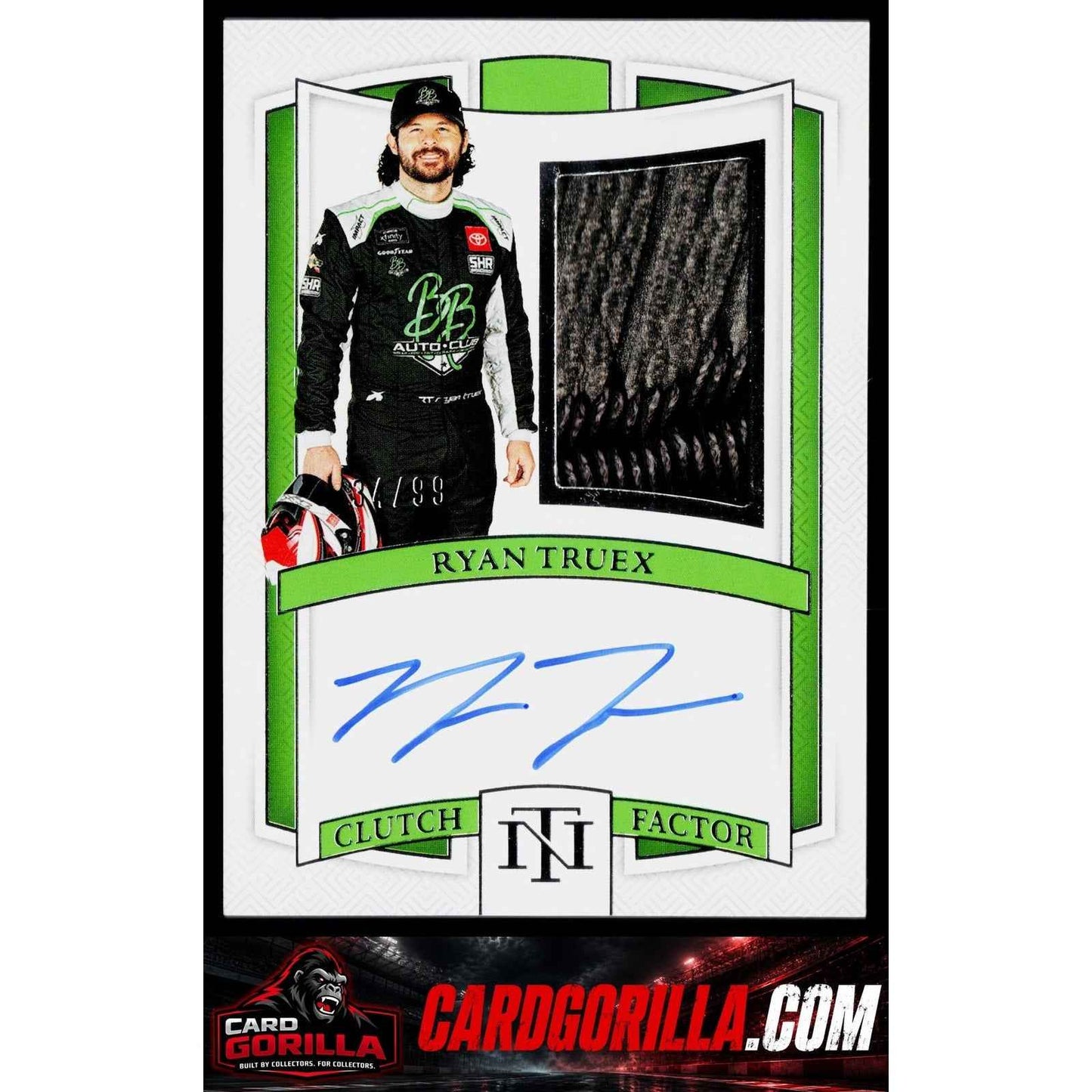 2025 Panini National Treasures #CFS-RTX Ryan Truex Clutch Factor Signatures #/99