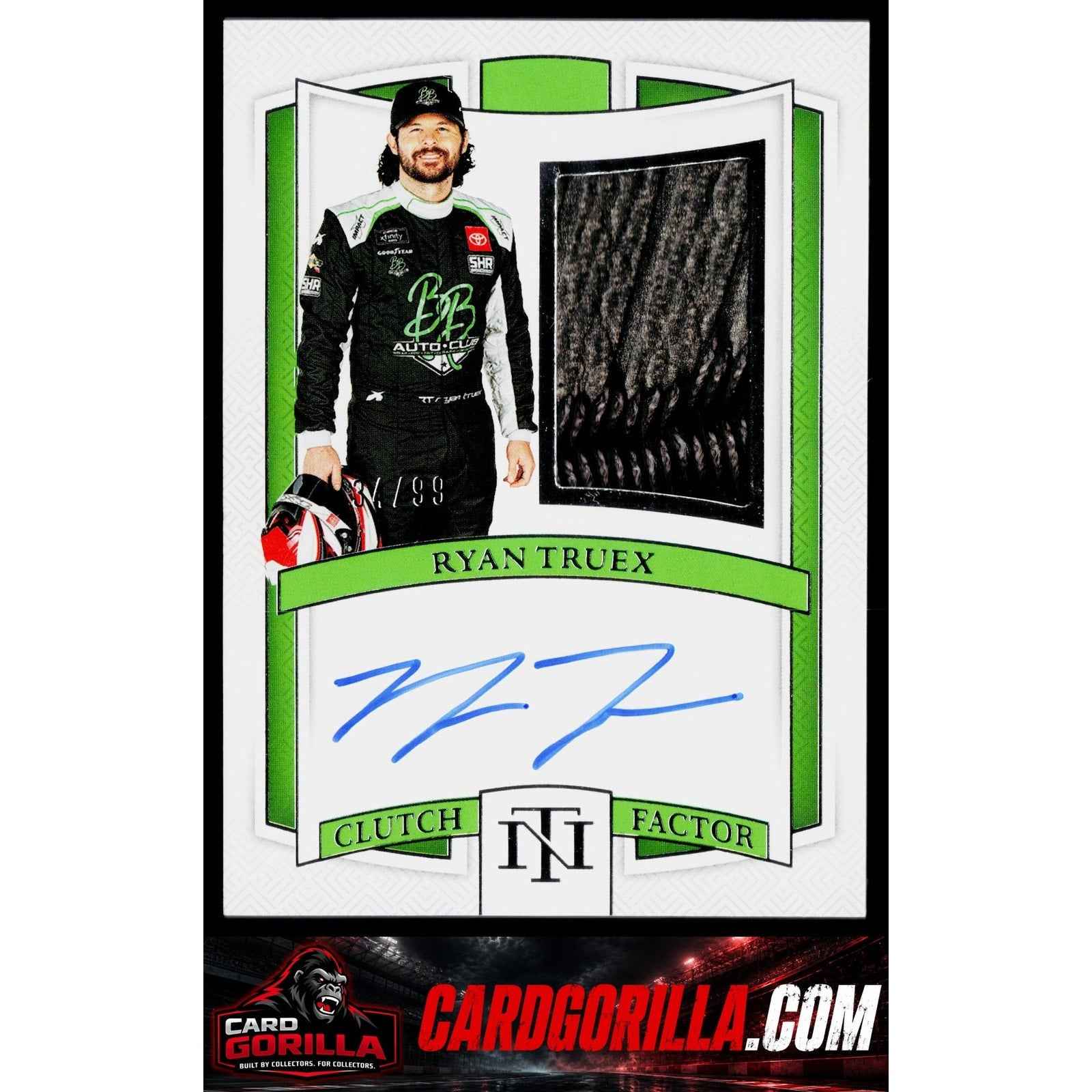 2025 Panini National Treasures #CFS-RTX Ryan Truex Clutch Factor Signatures #/99