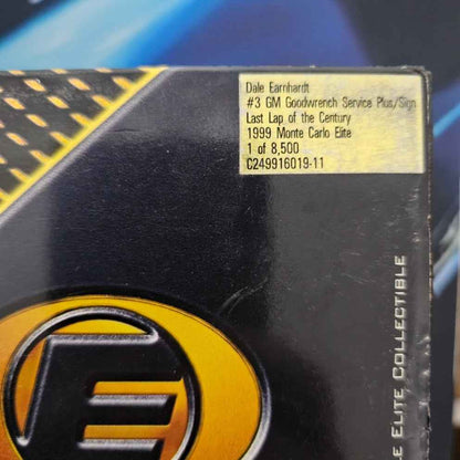 Dale Earnhardt Elite 1:24 Diecast 1999 #3 Last Lap of the Century GM 1 of 8500