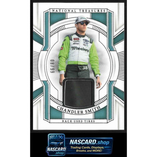 2025 Panini National Treasures #RUT-CST Chandler Smith Race Used Tires #/99