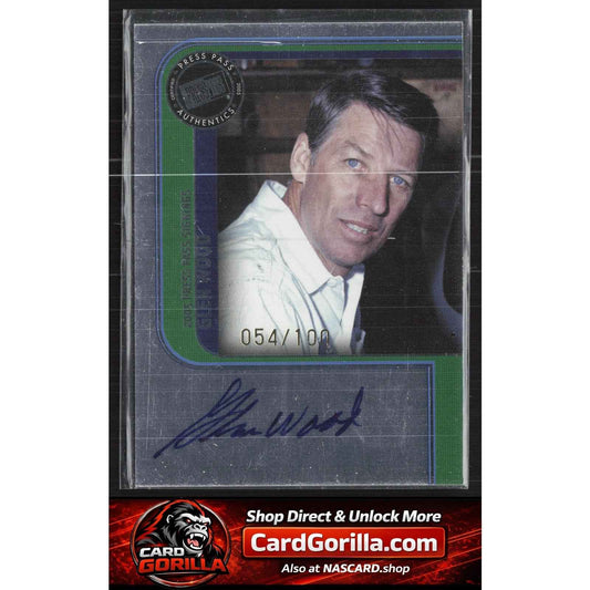 2005 Press Pass #NNO Glen Wood Signings Platinum #/100