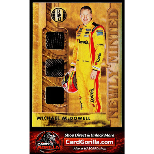 2022 Panini Chronicles Michael McDowell Gold Standard Newly Minted Memorabilia