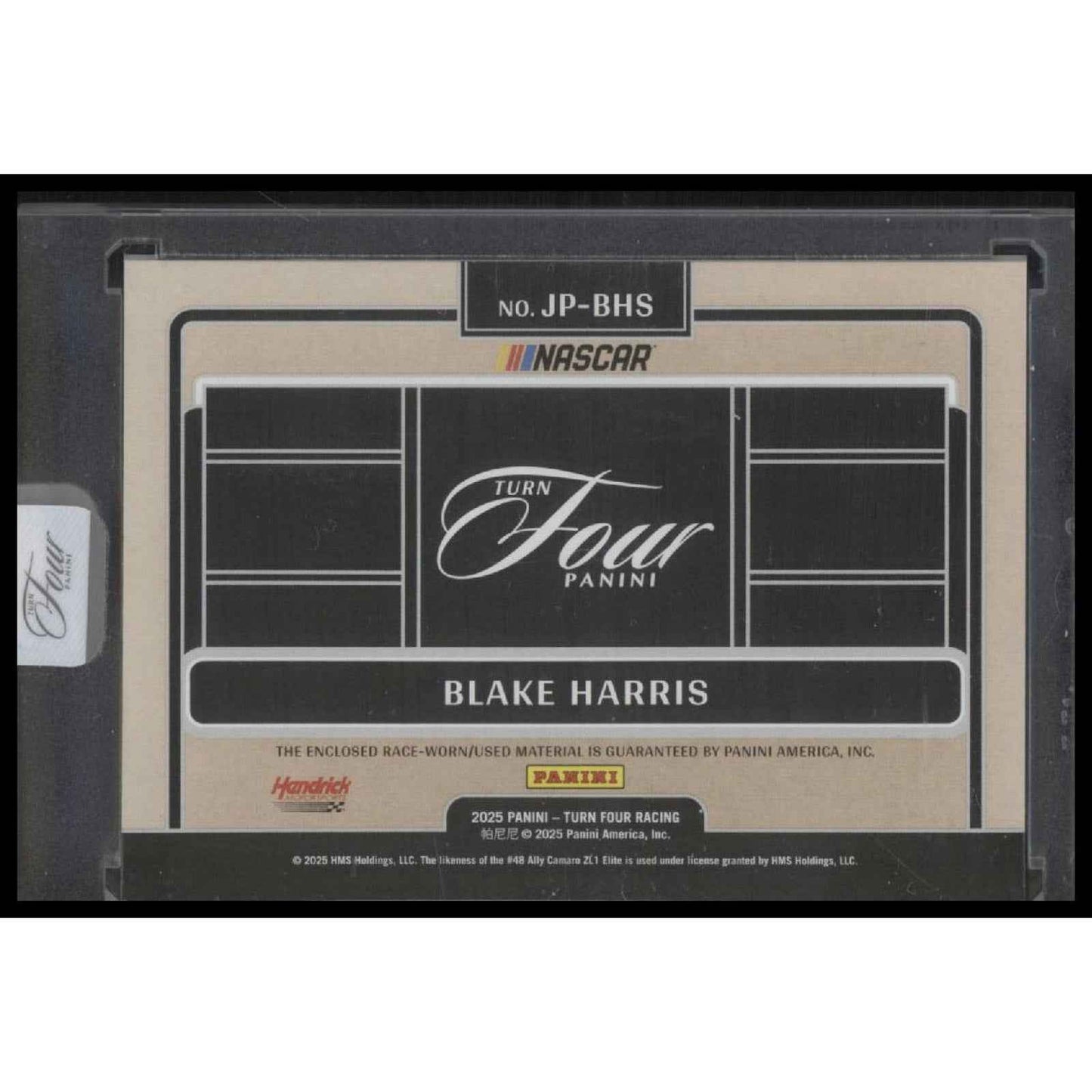 2025 Panini Turn Four #JP-BHS Blake Harris Jumbo Patches Blue #/7