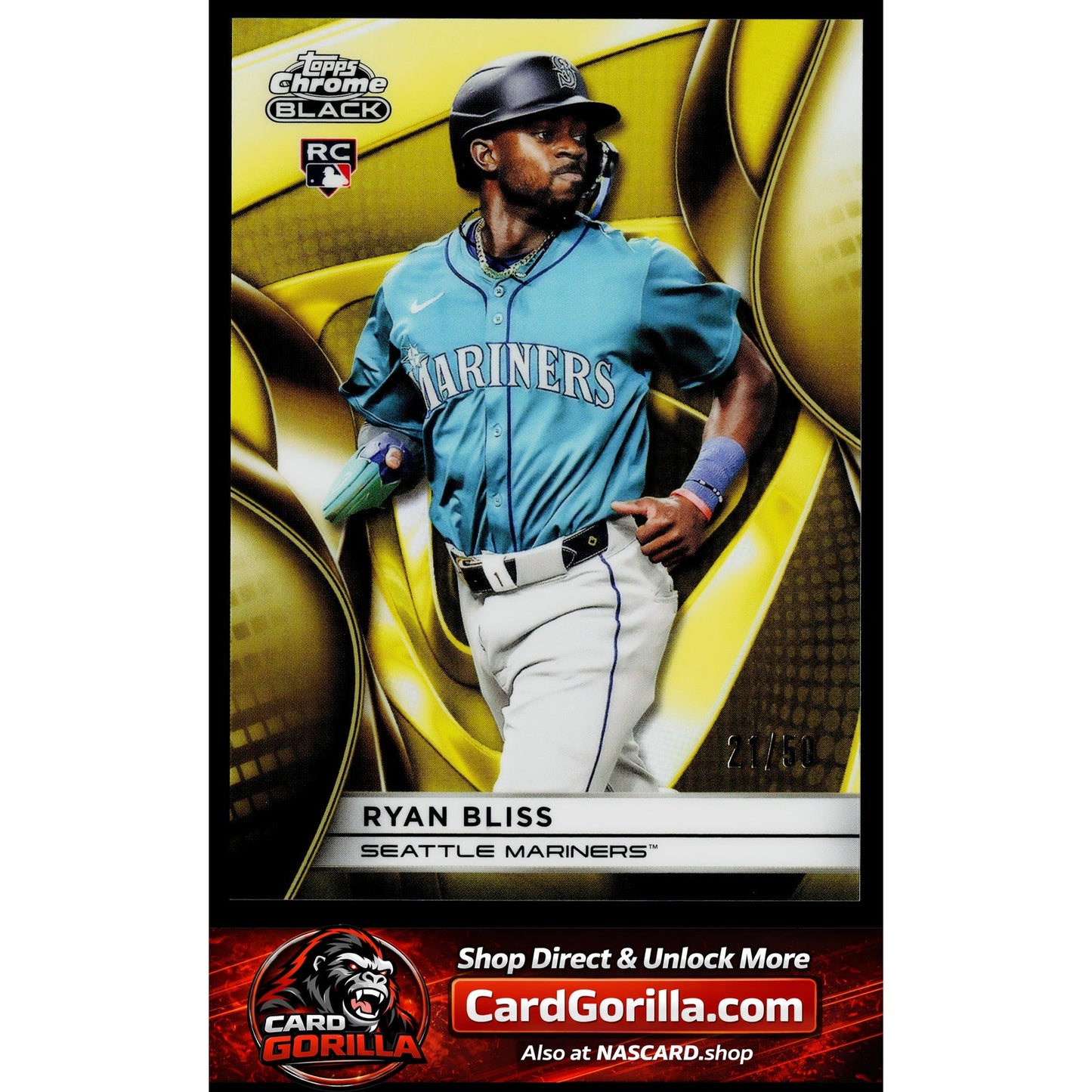 2025 Topps Chrome Black #33 Ryan Bliss Gold #/50