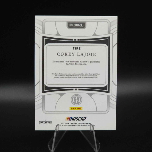 2023 Panini National Treasures - Dual Race Used Corey LaJoie #DRU-CLJ Tires /99 - NASCARD.shop