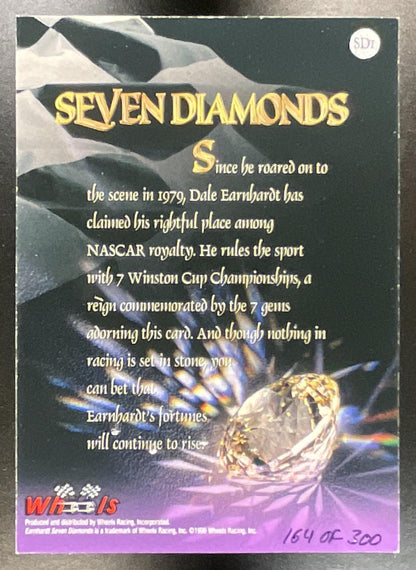 1996 Dale Earnhardt Crown Jewels Elite Seven Diamonds #164/300