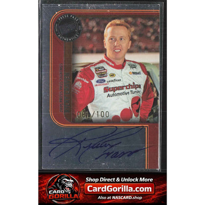 2005 Press Pass #NNO Ricky Craven Signings Platinum #/100